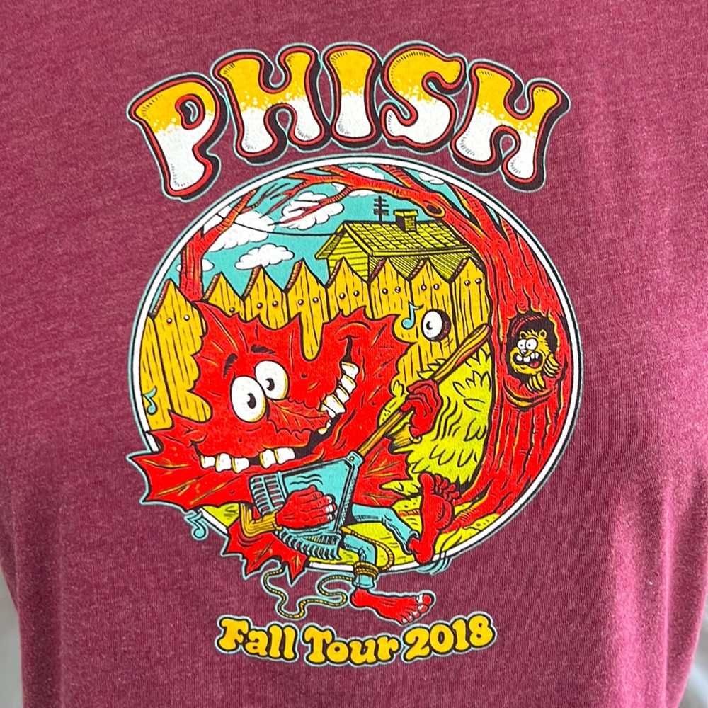 Phish Fall Tour 2018 Women’s Extra Small Maroon - Picture 1 of 5